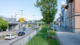 Die Unterführung in der Wormser Straße.