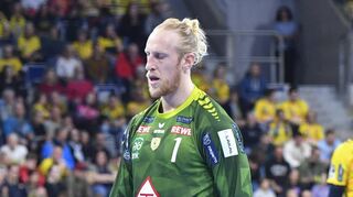 Enttäuschung bei Rhein-Neckar-Löwen-Torwart Mikael Appelgren beim Spiel gegen Eisenach.