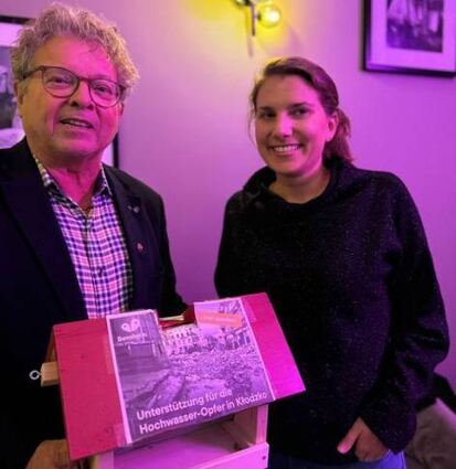 Hans Seibert nahm die Spende für den Freundeskreis Klodzko entgegen.