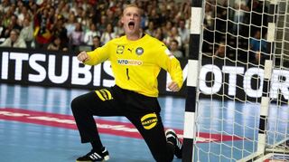 Ein Pfälzer im Tor der Löwen und der deutschen Handball-Nationalmannschaft: David Späth.