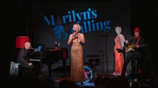 Markus Schramhauser, Jutta Werbelow und Gigu Neutsch (v.li.) spielten ihr Programm „Marilyn’s calling“ im Theater Mobile.