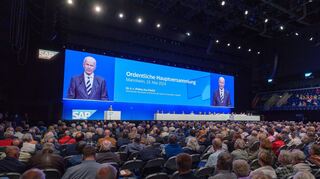2024 fand die SAP-Hauptversammlung noch in der Mannheimer SAP Arena statt.