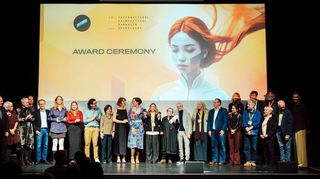 Ehrende und Geehrte bei der Preisverleihung des Internationalen Filmfestivals Mannheim-Heidelberg.