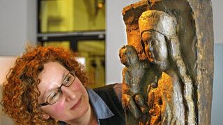 <p>Das Leben der mittelalterlichen Mystikerin Mechthild von Magdeburg - hier als Statue in einer Ausstellung - wurde in einem Vortrag in Sankt Laurentius erläutert.</p>