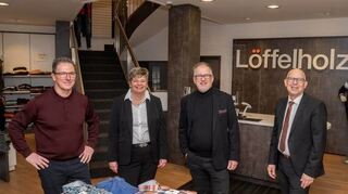Das Löffelholz-Team im Geschäft in Bensheim.