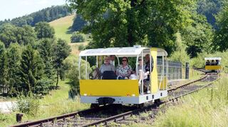 Die Solardraisine war auch 2024 ein beliebtes Ausflugsziel.