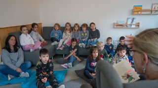 Jana Buchmann hat im Kinderhaus Effax in Auerbach gelesen.