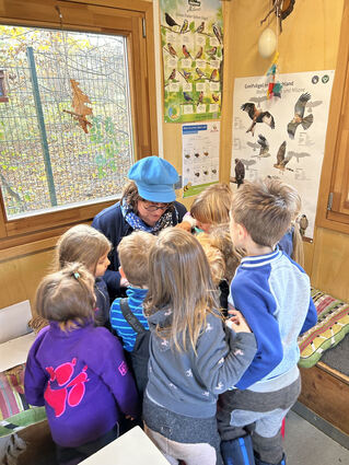 <p>Gerlinde Sebastian hat im Naturkindergarten in Lorsch vorgelesen.<br></p>