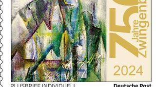 Die Sonderbriefmarke zum Jubiläum 750 Jahre Stadtrechte.