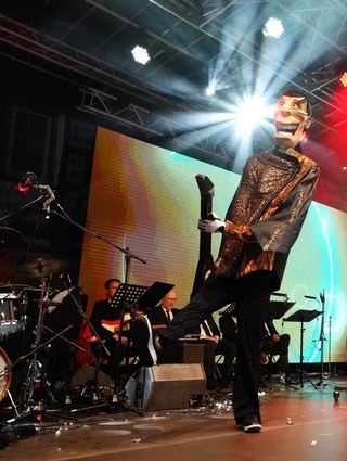 <p>Auch eine Puppenshow gab es bei der Jubiläums-Show in Zwingenberg.<br></p>
