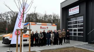 In der Lise-Meitner-Straße sind jetzt die Johanniter präsent. Sie betreiben dort ihre erste Rettungswache in Lorsch.