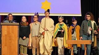 Mit ihrem Gesang bereicherten die Sternsinger den Neujahrsempfang im vergangenen Jahr in der Mehrzweckhalle.