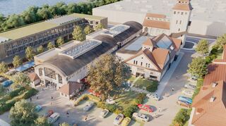 So soll der alte Schlachthof nach Abschluss der Renovierungsarbeiten aussehen. Die Eröffnung ist für kommenden Sommer geplant.