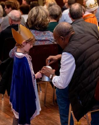 Die Sternsinger sammeln auch beim Neujahrsempfang.