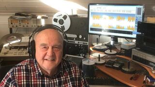 Fritz Ehmke in seinem Tonstudio in Lützelbach.