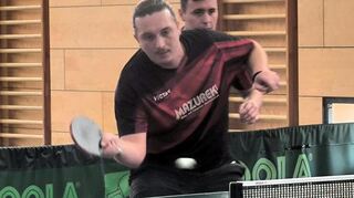 Das Doppel Timo Schambach/Denis Llorca holte zum Auftakt einen wichtigen Punkt für Topspin Lorsch gegen den VfR Fehlheim II.