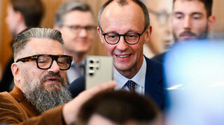 Friedrich Merz vor wenigen Tagen bei einem Wahlkampfauftritt in Mannheim.