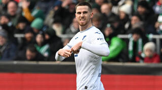 Hoffenheim Anton Stach jubelt über sein Tor zum 1:1.