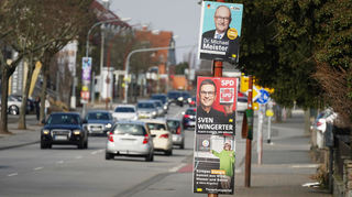 <p>Überall im Kreis werben die Kandidaten für das Direktmandat mit Plakaten um Wählerstimmen.<br></p>