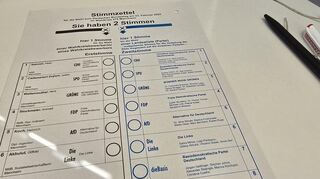 Mannheim hat gewählt: Viele gaben am Sonntag ihre Erst- und ihre Zweitstimme im Wahllokal ab.