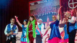 Die Bürgerfunken in der Mehrzweckhalle.