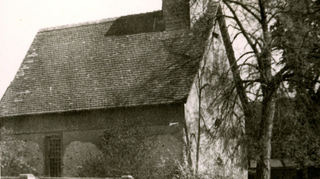 Die Kapelle in Langwaden im Jahr 1951.