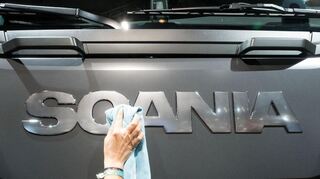 Ein Scania-Truck auf der IAA Nutzfahrzeuge.