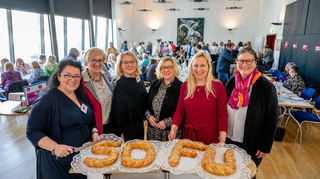 Freuten sich über ds Jubiläum (von links): Christiane Ludwig-Paul, Hannelore Glab, Kerstin Grabelus, Birgit Heitland, Diana Stolz und Petra Jackstein.