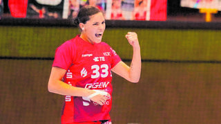 Lucie Kretzschmar steuerte sieben Tor bei zum 36:29-Heimsieg der Flames gegen den BSV Sachsen Zwickau.