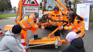 An der Lorscher Siemens-Schule konnten sich Jugendliche über viele verschiedene Ausbildungsmöglichkeiten informieren, unter anderem bei Hessen Mobil.