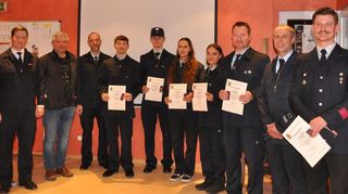 Bei der Hauptversammlung der Feuerwehr standen Ehrungen und Beförderungen auf der Tagesordnung.