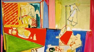 <p>Hans Hofmanns "Magenta and Blue" von 1950 (Detail).</p>