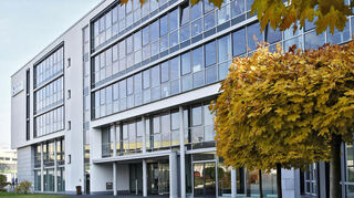 Der Standort der Dentsply Sirona in Bensheim.