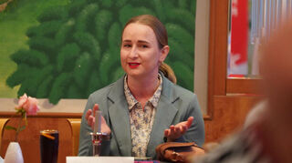 Die Chirurgin und Sozialdemokratin Dr. Stefanie Minkley aus Frankfurt sprach bei der SPD Bensheim über die Missstände und Herausforderungen im deutschen Gesundheitssystem, aber auch Chancen.