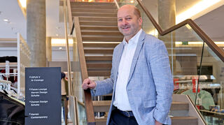 Geschäftsführer Fabian Engelhorn im Modehaus.