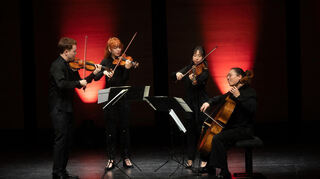 Das Leonkoro-Quartett begeisterte bei seinem Debüt im Bensheimer Parktheater das Publikum.