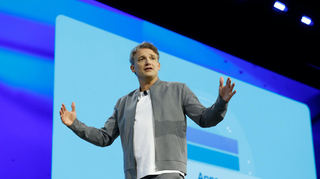 SAP-Vorstandsvorsitzender Christian Klein auf der Bühne der Sapphire in Orlando.
