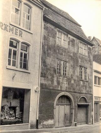 Das Gebäude kurz vor seinem Abriss im Jahr 1961.