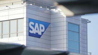Blick auf ein SAP-Firmengebäude in Walldorf.