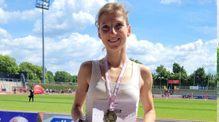 Lauf-Hessenmeisterin über 5000 Meter: Leonie Gieser (LCO).