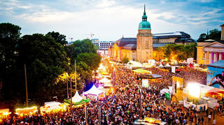 Ab Donnerstag verwandelt sich die Darmstädter Innenstadt wieder zu einem riesigen Festivalgelände.