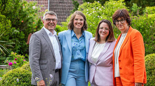 Eingespieltes Team: Edelbert Lösch, Tochter Franziska Lösch, Hoteldirektorin Jasmin Knobloch und Christiane Lösch.
