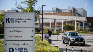 Das Kreiskrankenhaus Bergstraße in Heppenheim.