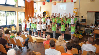 Die Mittelpunktschule Gadernheim verabschiedete ihre Viertklässler mit einer Feier in der Aula.