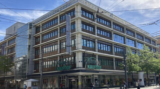 Das Galeria-Kaufhaus am Mannheimer Paradeplatz.