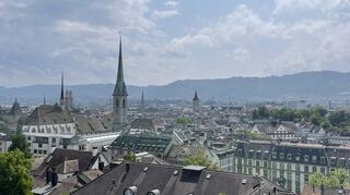 Ein Blick über Zürich aus der Vogelperspektive.