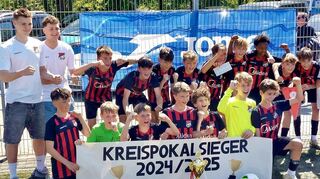 Die U 13 des JFV wurde zuletzt Gruppenliga-Meister und Pokalsieger.