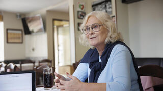 Christine Lambrecht beim Italiener „Salerno“ in Vierheim: „Es gibt keine Wunden.“Bild: Bernhard Kreutzer