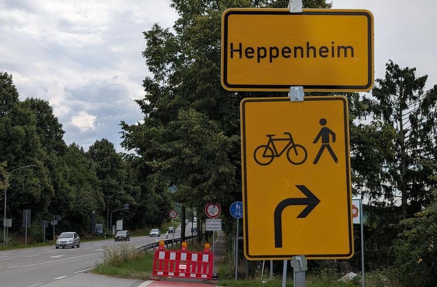 Cycle path renovation on the B3 also affects drivers