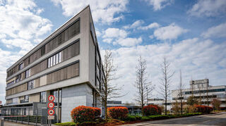 Der Produktions- und Forschungsstandort von Dentsply Sirona in Bensheim.